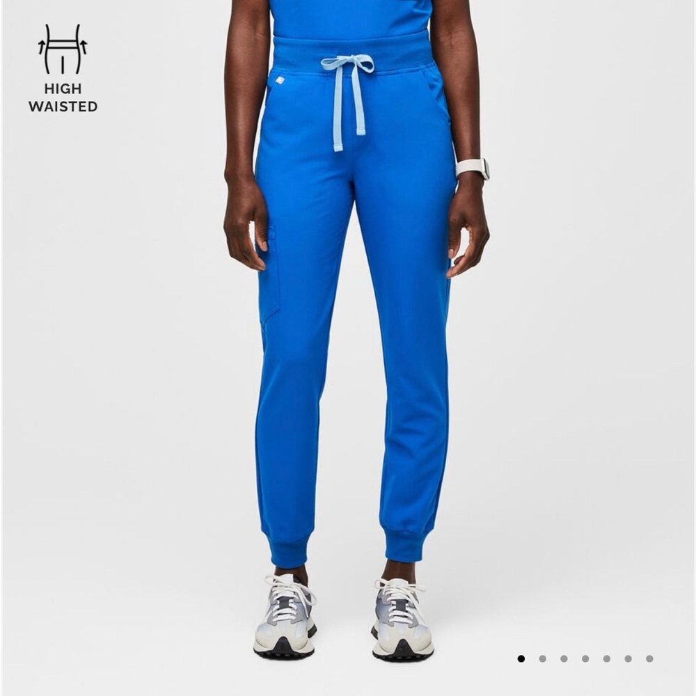 FIGS High Waisted Joggers Royal Blue